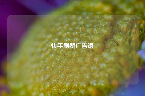 快手刷赞广告语